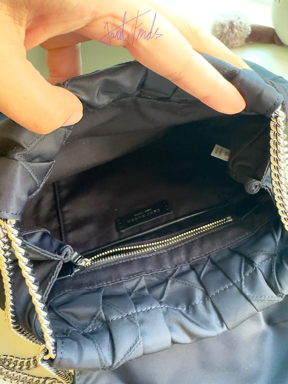 New with Nordstrom Tag🎒Tory Burch Black Fleming Diamond Quilting Nylon Backpack